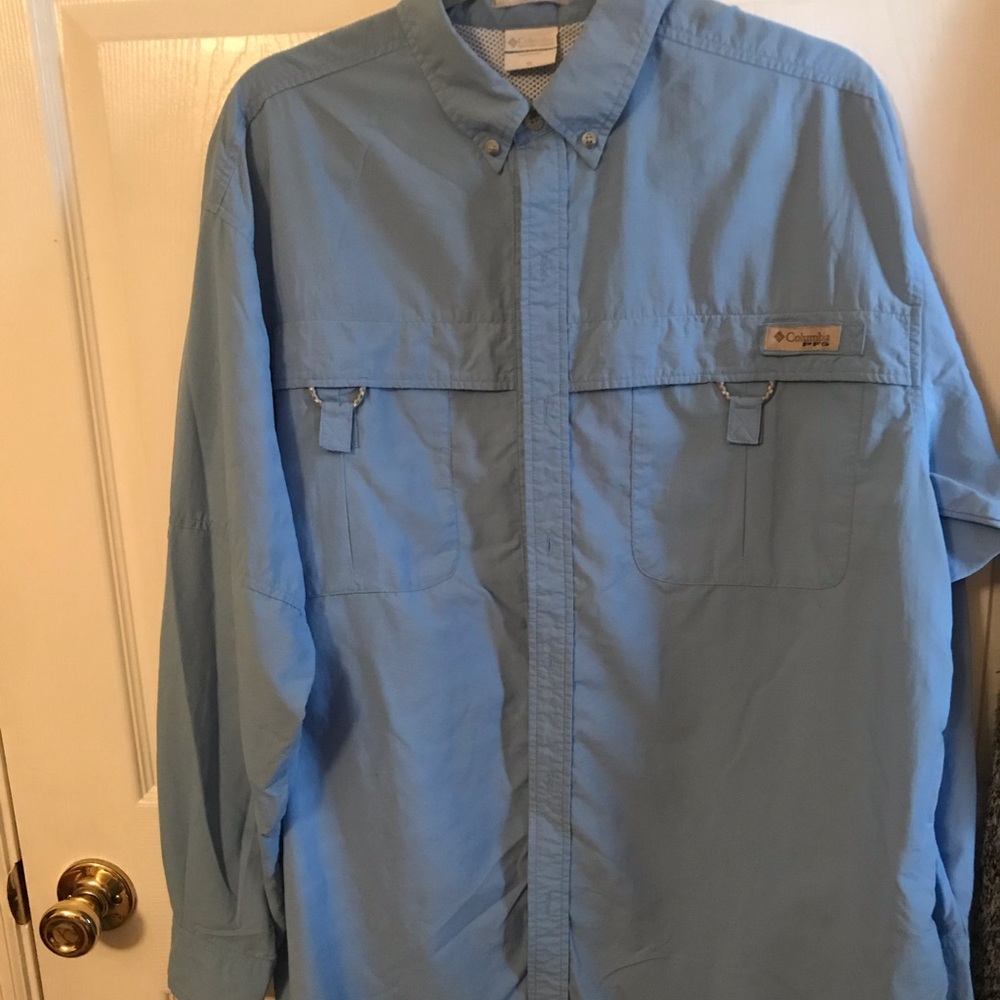 Columbia Insect Blocker. Med. LS Blue
